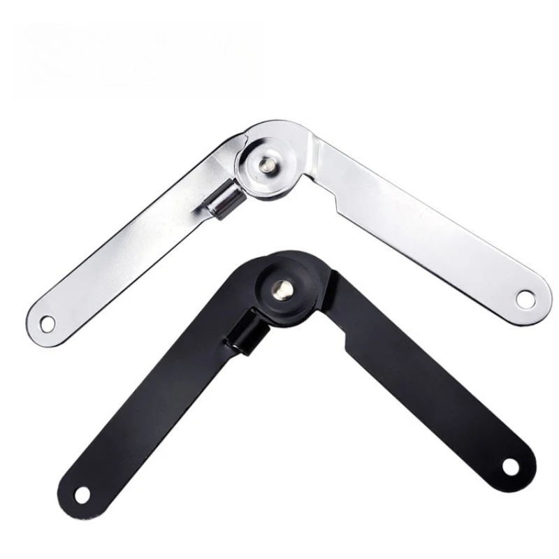 Steel ball curved hand two-fold tie rod cabinet door movable support rod furniture folding door turned up