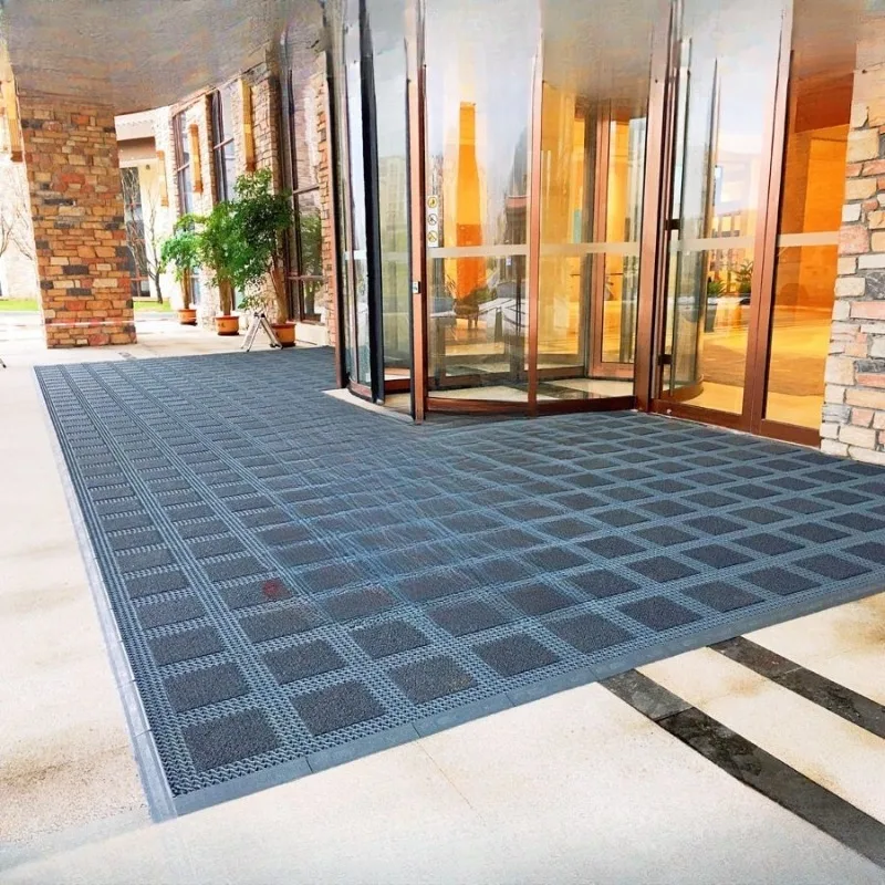 Modular piece dust removal, non-slip and absorbent door mat 8300 foot pad into the door carpet