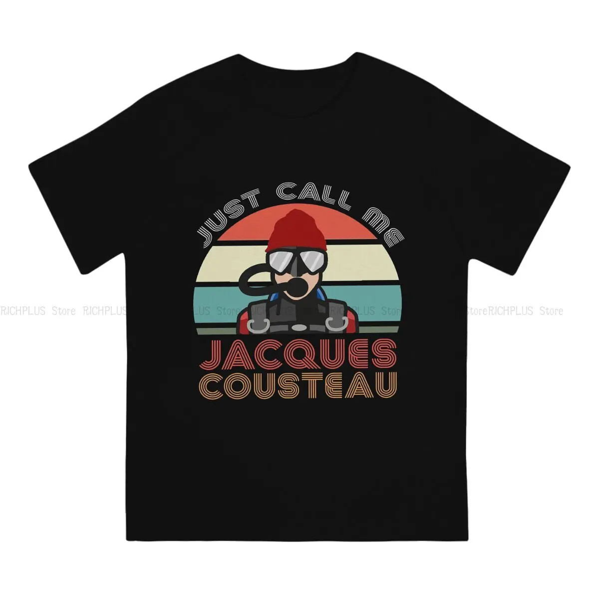 Jacques Cousteau Legend Unique TShirt Dive Scuba Diving Leisure Polyester T Shirt Newest T-shirt For Adult