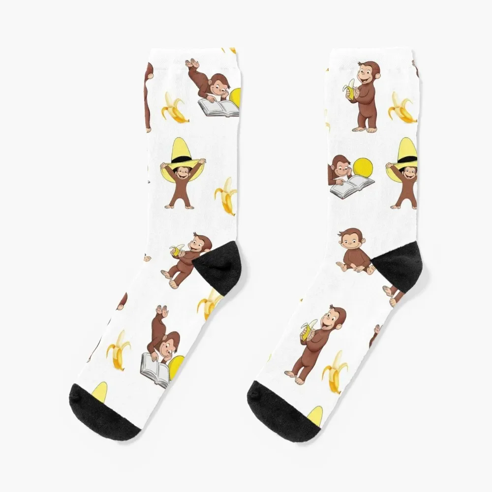 

George the curious monkey cartoon for kids pack Socks golf cotton summer Boy Socks Women's