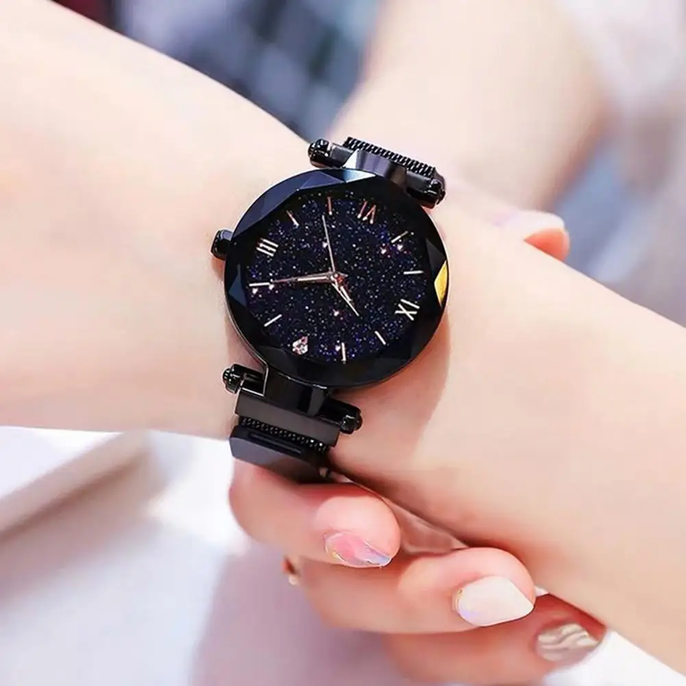 Durable Mechanical Watch  Starry Fashion Wrist Watch  Women Quartz Watch