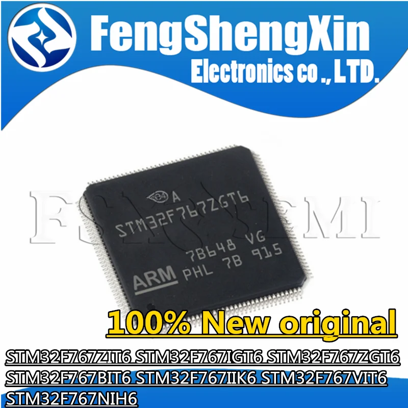 1pcs New STM32F767ZIT6 STM32F767IGT6 STM32F767ZGT6 STM32F767BIT6 STM32F767IIK6 STM32F767VIT6  STM32F767NIH6 QFP MCU Chips