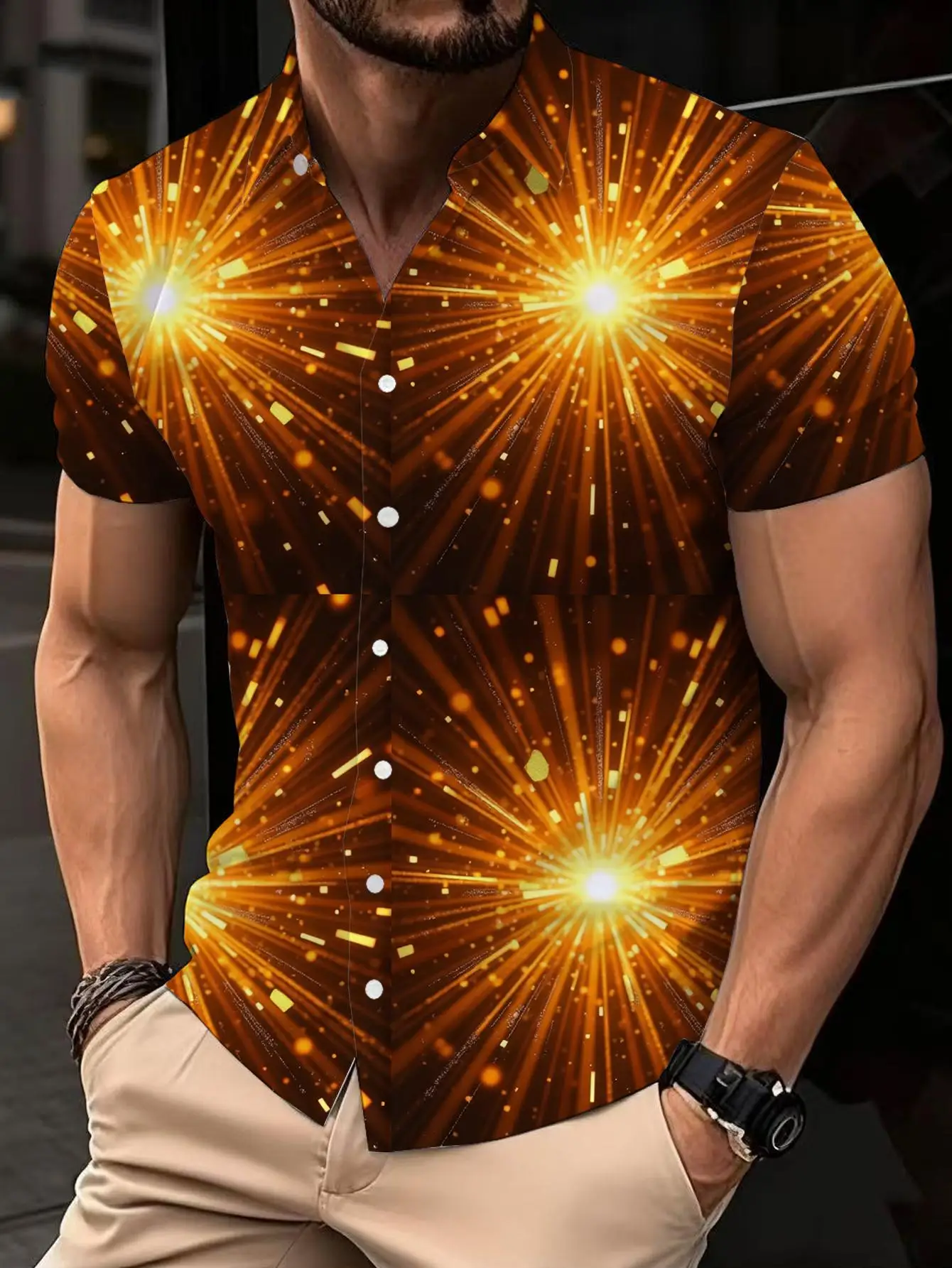 1pcs Men's shirts 2026 Summer 3D Printed Short sleeve Couple Quick Dry Aversized t shirt Breathable y2k clothing Y2k tops