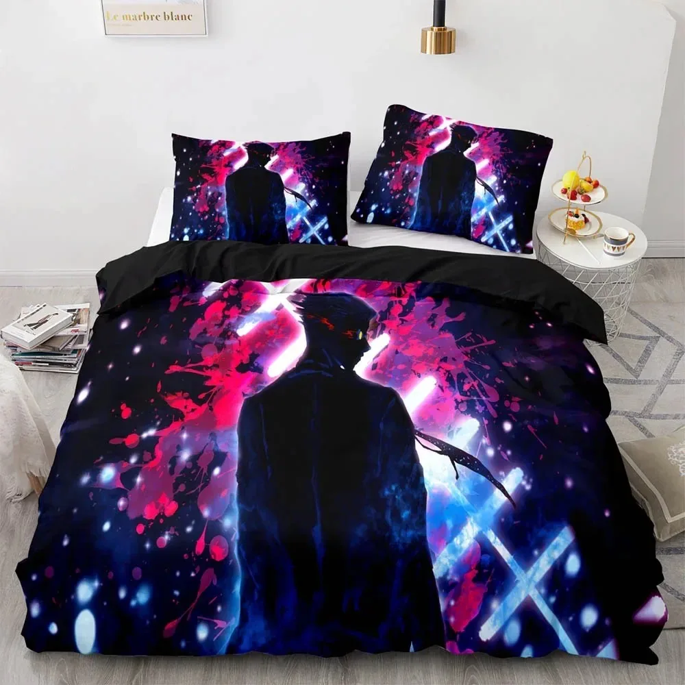 

Anime Jujutsu Kaisen Bedding Set 3D Printed Suitable for Bedroom Duvet Cover Set With Pillowcases Kids Home Textile