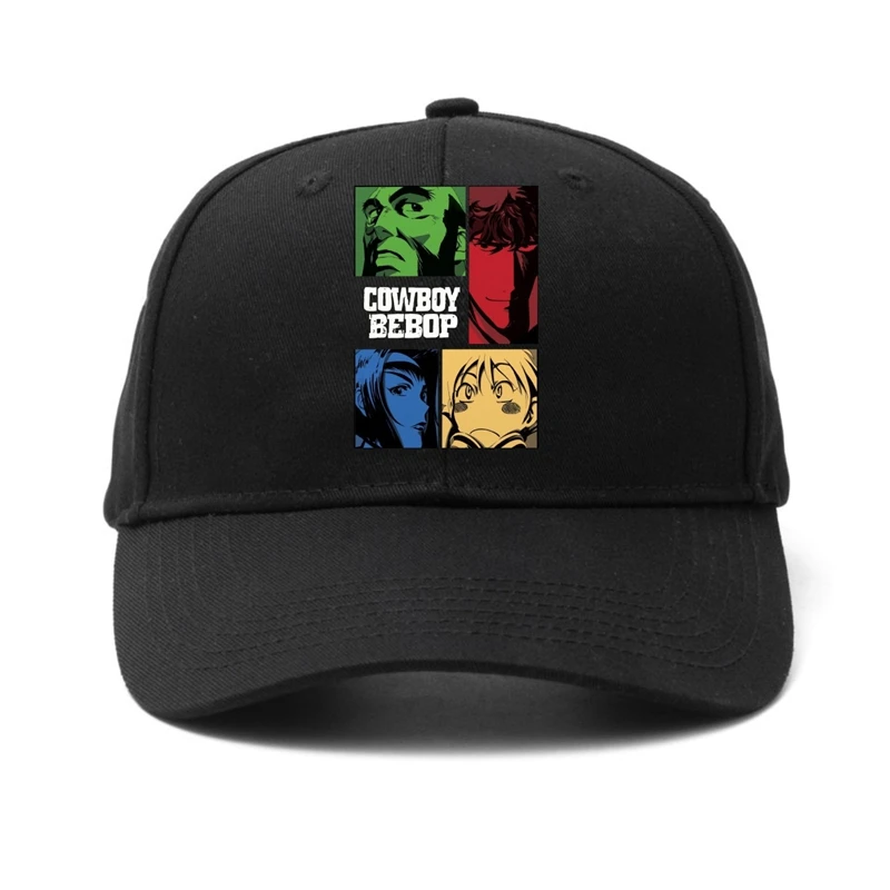 

Bandai Baseball Hat Anime Interstellar Cowboy Bebop Spike Faye Julia Duck Tongue Hat Outdoor Cartoon Sun Hat Girl Boy Cool Gifts