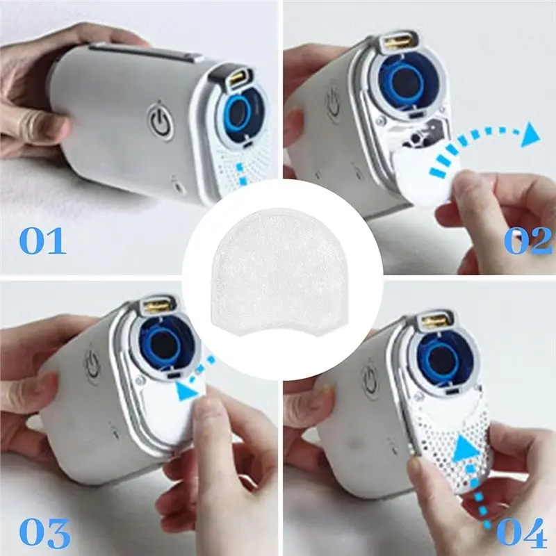 [HOT!A24R】 For Resmed Airmini For Humidifier CPAP 40Pcs Mini Breathing Machine Filters-Replacement Air Filter Cotton