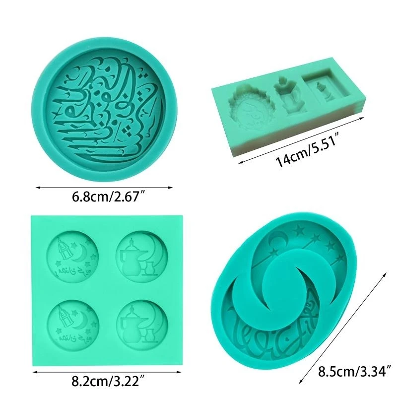 

Ramadan DIY Cake Moulds Fondant Moulds Chocolate Molds Silicone Material