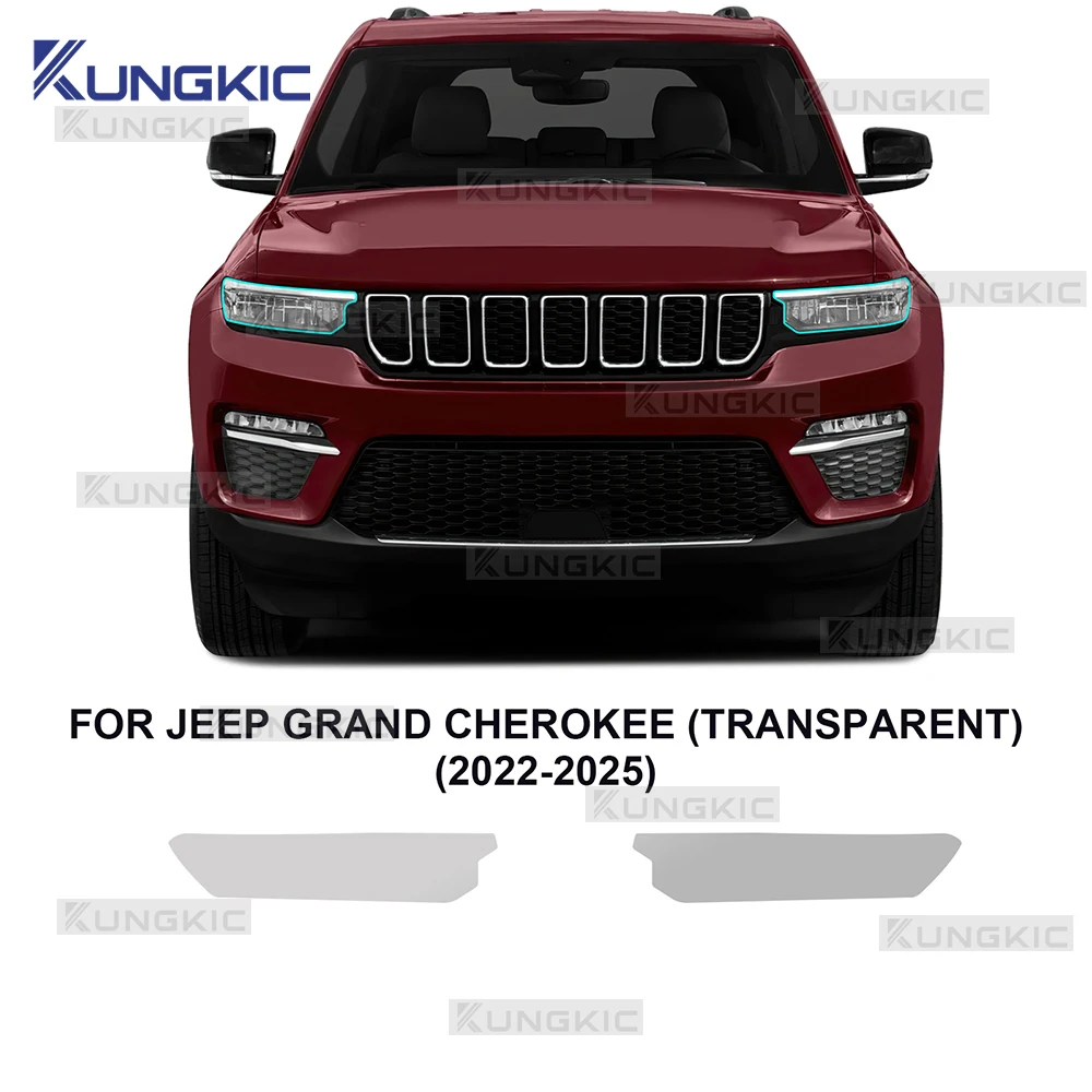 

TPU for Jeep Grand Cherokee 2022 2023 2024 2025 Car Headlight Rearview B C Pillars Film Sticker Smoked Clear Anti-scratch Film