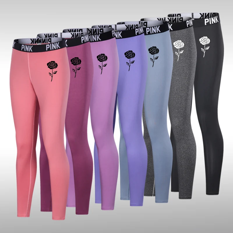 

Woman Multiple Colour Compression Leggins Elasticity Breathable Polyester Pant Quick Dry Clothing Jogging Gym Fitness Sportswear