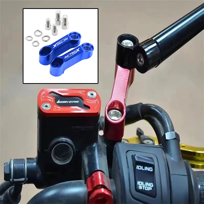 Motorcycle Rearview Mirror Extension For HONDA NC750 NC700S NC700X NC750X Adaptor Riser Adapter Accessories 2020 2021 2022 2023