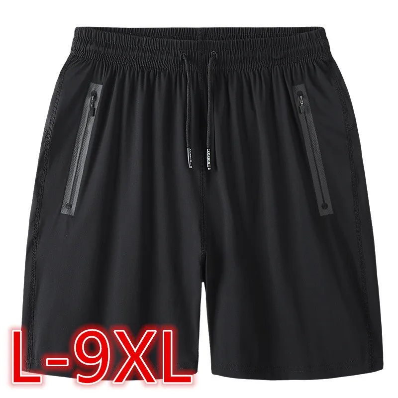 Big Size Men Mesh Shorts Pants L-9XL Summer Men Loose Elastic Waist Sport Short Pants Running Pants Breathable Sweatpants