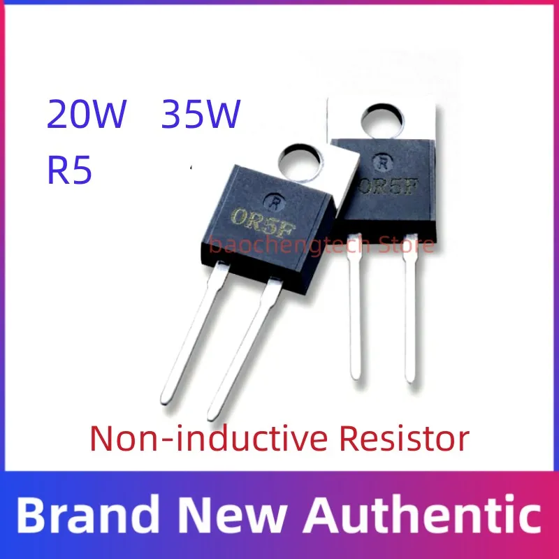 

Non-inductive Resistor RTP20 1% 20watts 35W R5 Power Film Resistors 35watt 0.5ohmsRTP35