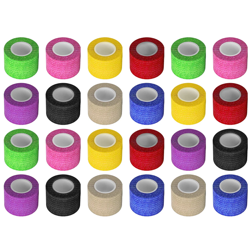 

3.8CM Mixed Colors Disposable Tattoo Grip Bandage Cover Wraps Tapes Nonwoven Waterproof Self Adhesive Bandage Tattoo Accessories