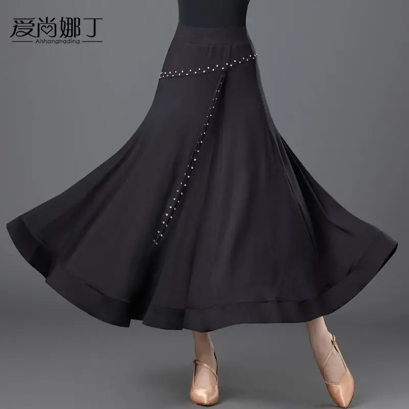 

Одежда для современного танца, новый женский стандартный вальс, бальные танцы, топ с короткими рукавами и юбка