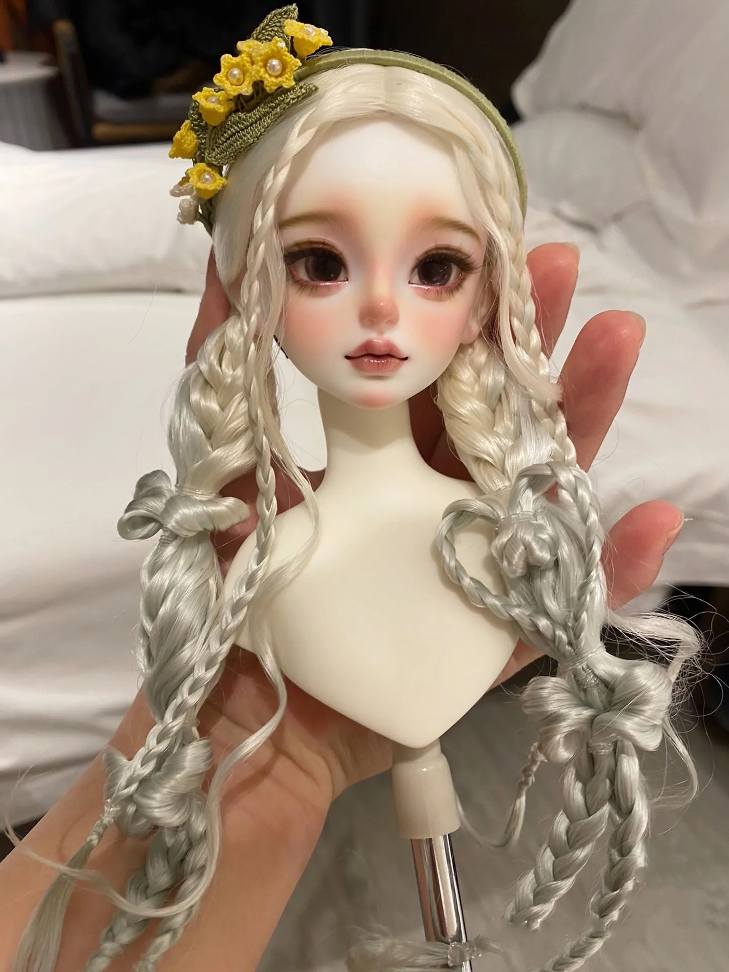 

Hieght hand braid doll hair 1/3 1/4 1/6 BJD wig free shipping