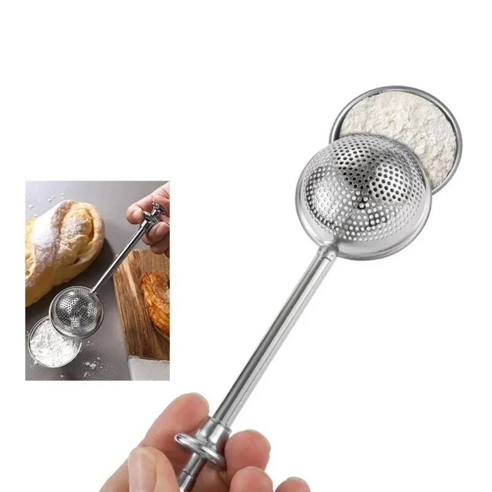 Powder Shaker Sugar Duster Flour Sugar Sieve For Powdered Sugar And Spices Cake Decorating Tool Baking Accessory