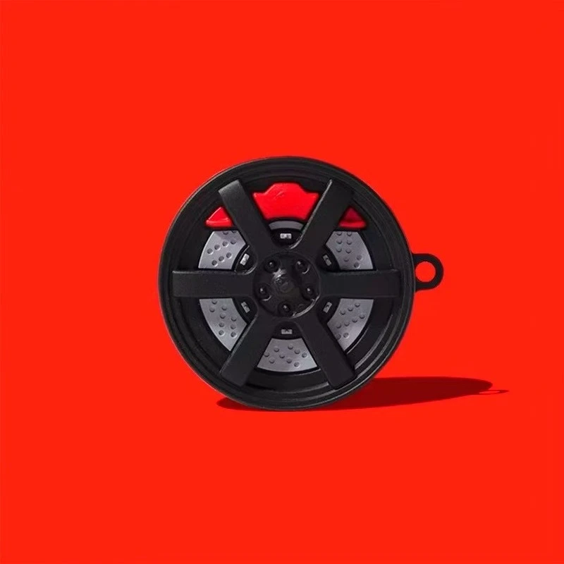 3D Car Wheel Rim Case for Samsung Galaxy Buds 4,Caliper Design Shockproof Protective Cover with Keychain for Buds 4 Pro Earphone