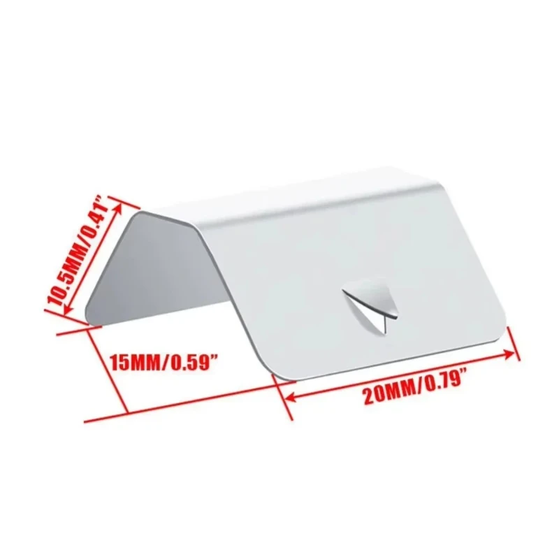 10Pcs/Set Wind Rain Deflector Channel Clips Car Window Deflectors for Heko G3 SNED Wind/Rain Eyebrow Clips Stainless Steel