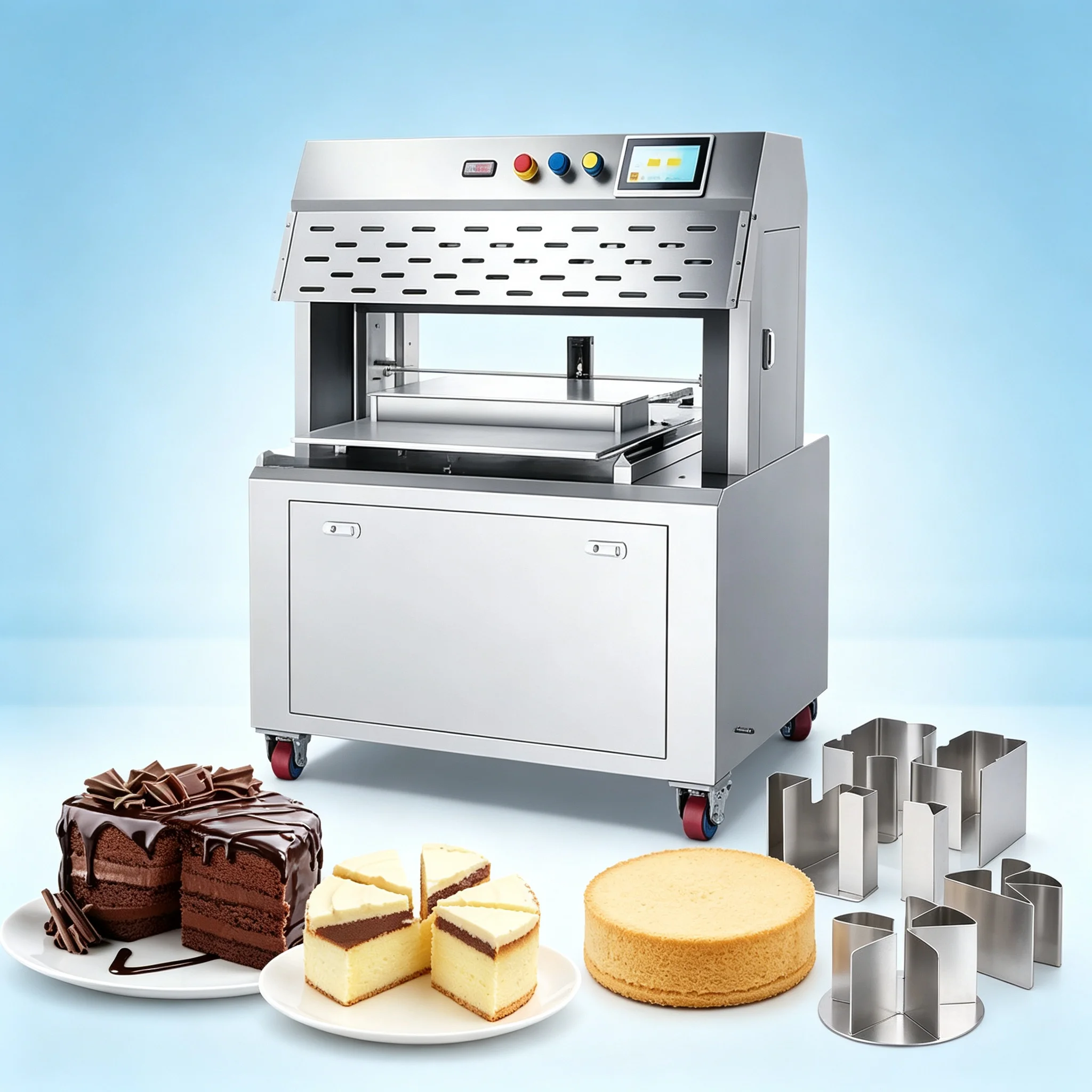 Cake Cutting Machine Labor‑Saving Slicer Single‑Person Operation for Large Bakery Production Line Custom