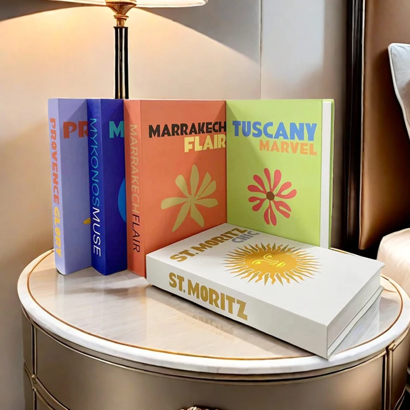 Viagem matisse bauhaus livros falsos nooks decorativo mesa de café decoração caixa armazenamento estante quarto estética decoração casa