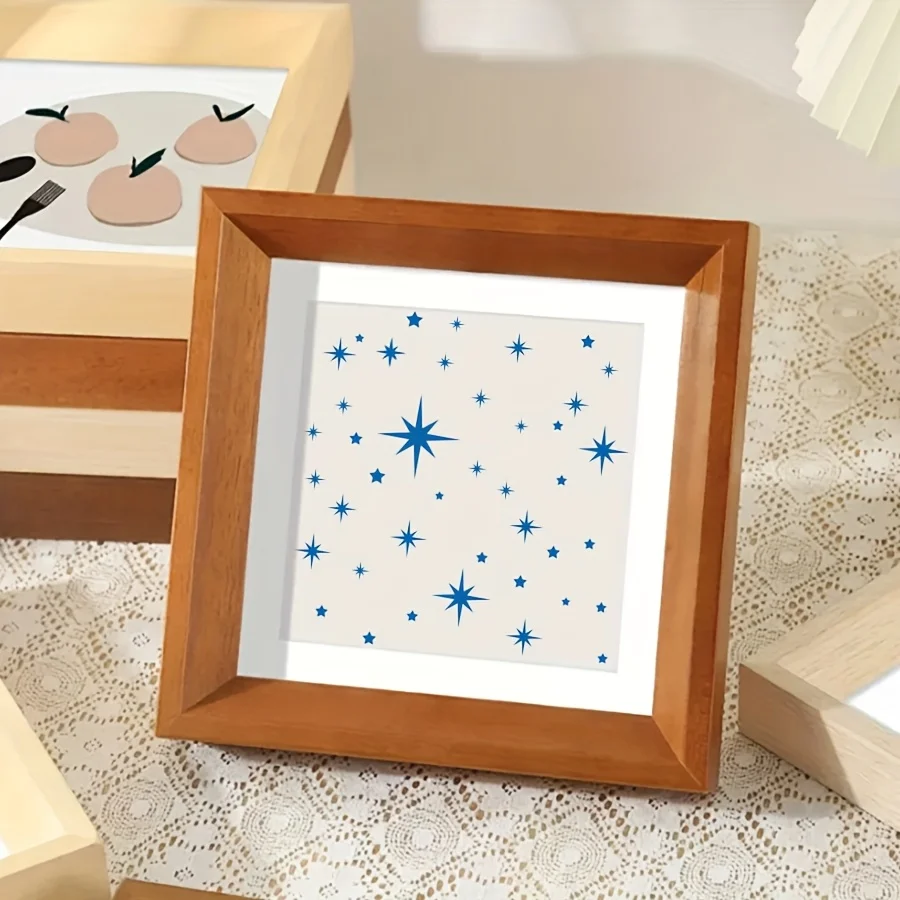 16 pezzi 5,9x5,9 pollici zodiacale costellazione stella stencil set per pittura fai da te journaling parete tessuto in legno modello artistico