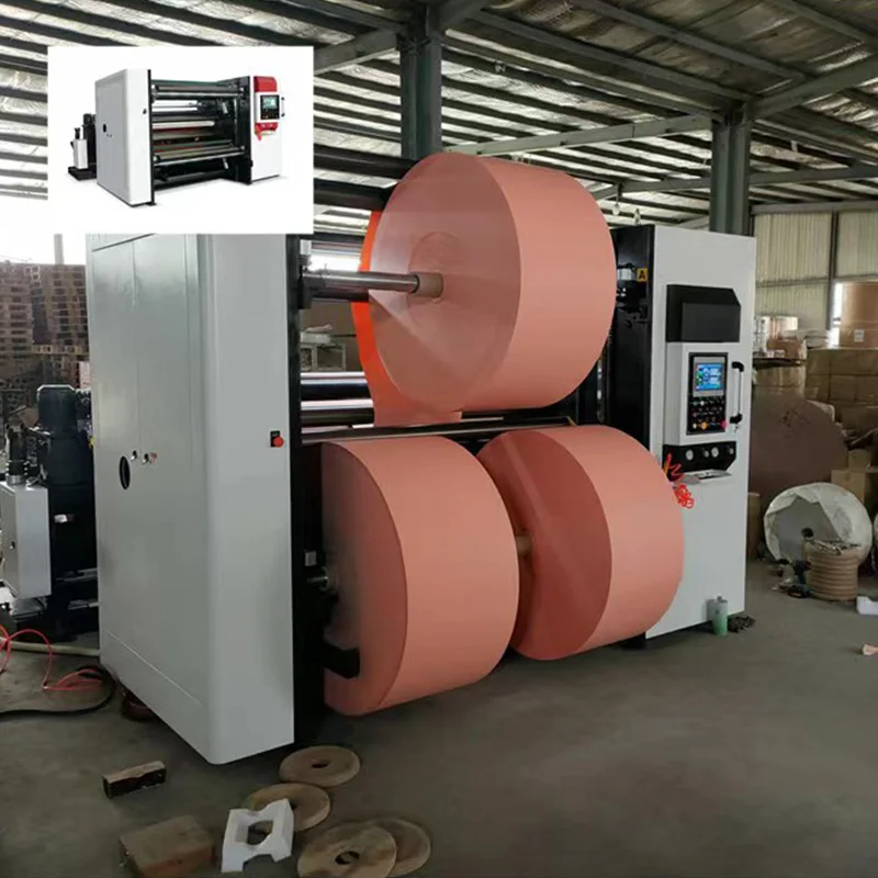 Automatic Unwinding Slitter Rewinder Machine for Kraft Paper Roll High Speed Cutting and Rewinding Equipment Industrial Use