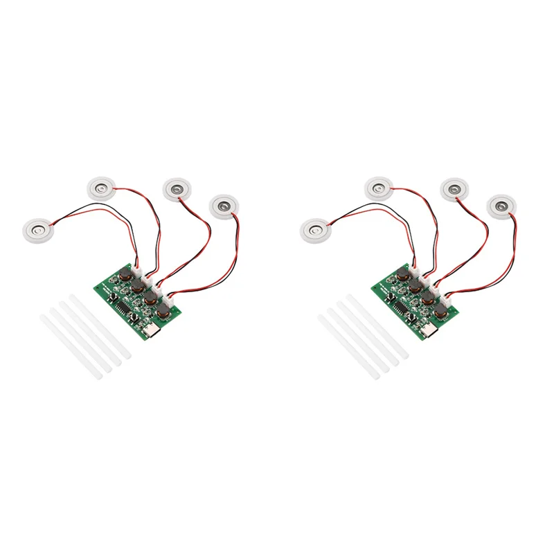 ABMF-2X DC5V Type-C Мини-увлажнитель DIY Наборы Туманообразователь и печатная плата драйвера 4, пленка для распыления тумана, лист распылителя