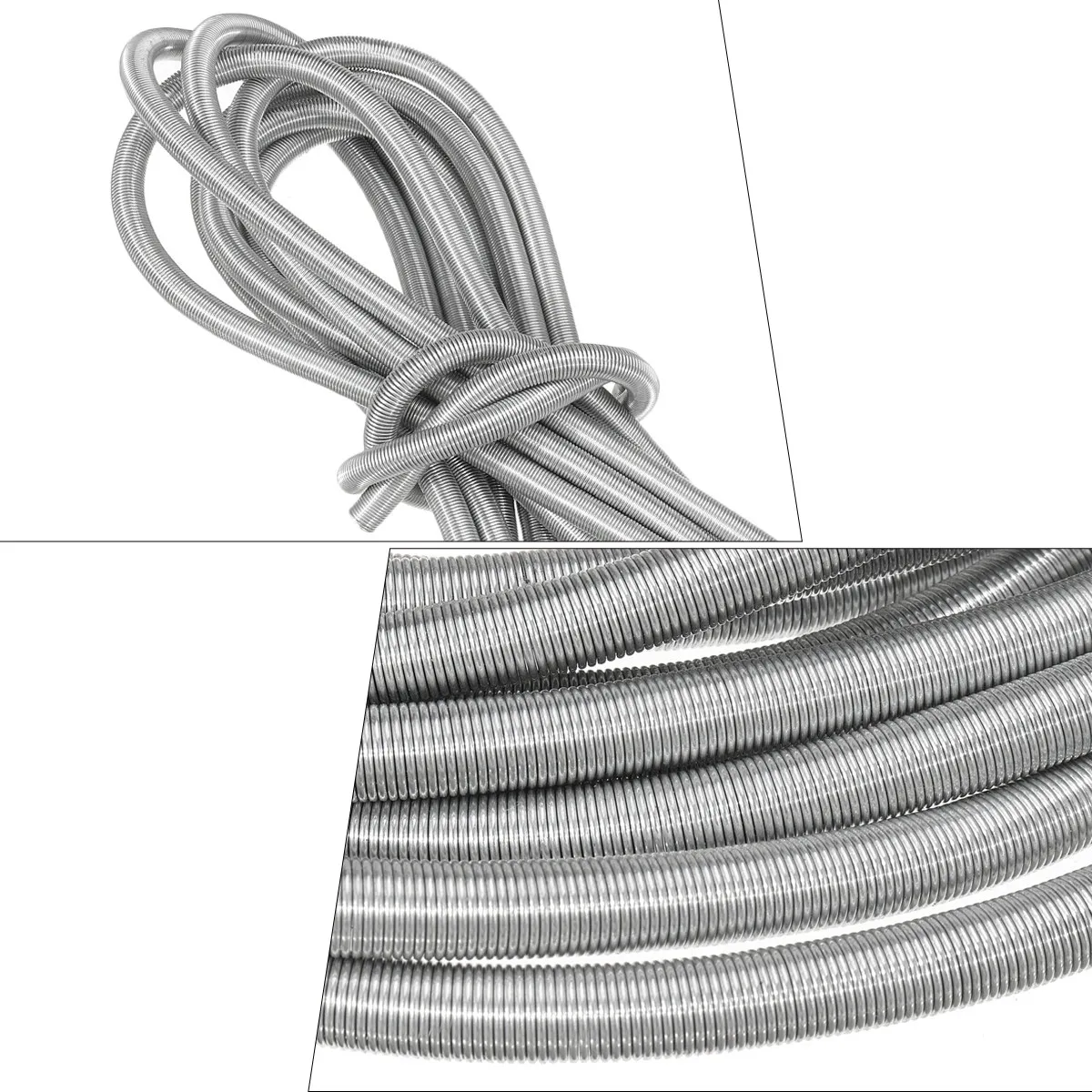 Brake Line Protector Stainless Steel High Precision Heat Resistant Tube Guard Spring Car Brake Hose Protector Tube Cover