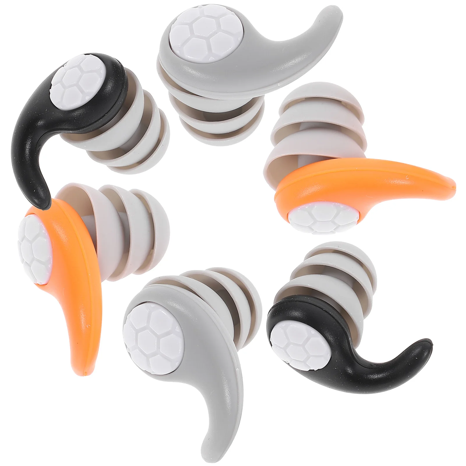 3 пары беруш с шумоподавлением, силиконовые звукоизоляционные беруши для сна, плавания, концертов, путешествий, легкие портативные