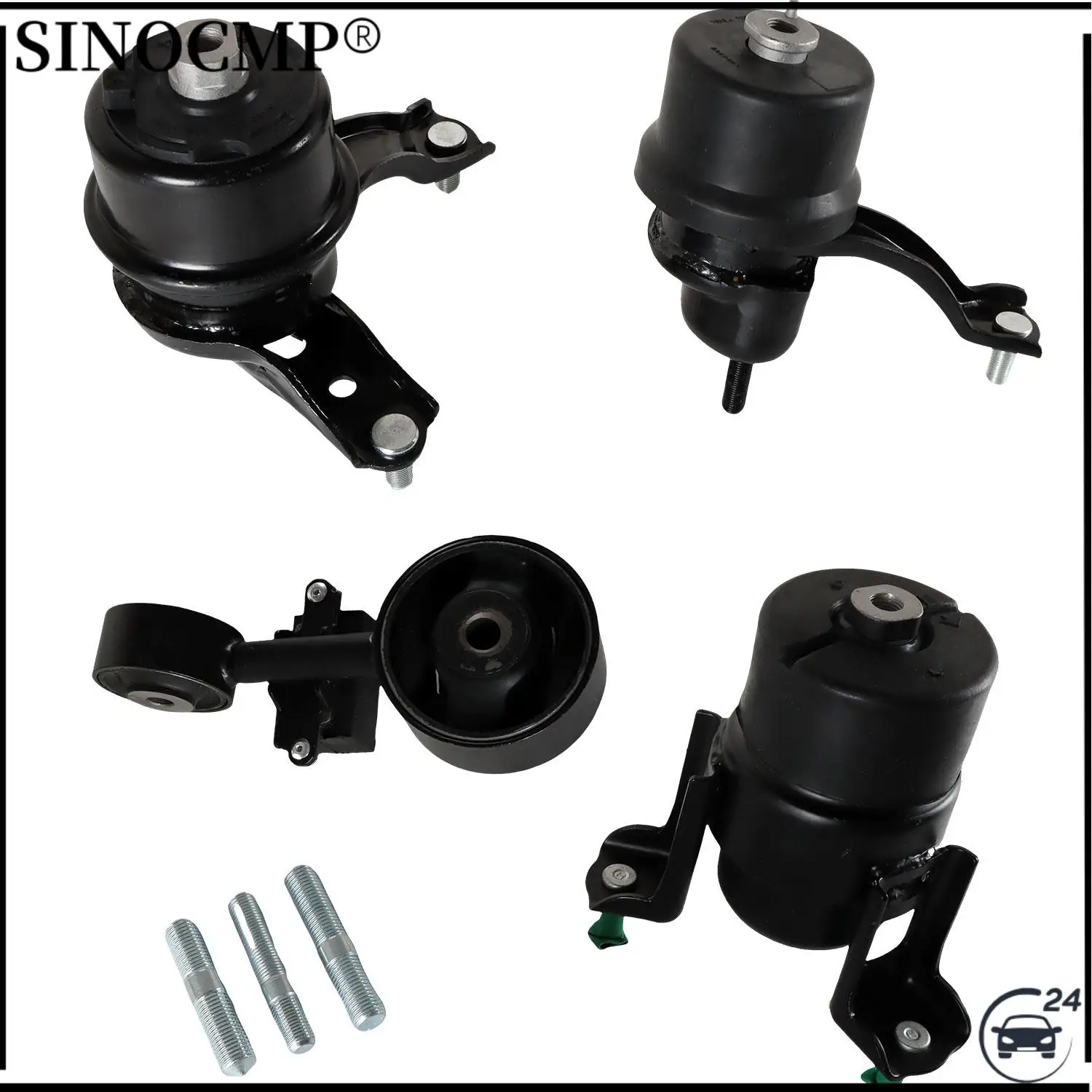 

Transmission Engine Motor Mount 12372-28020 EM9165 Kit For Toyota Camry 2.4L Automatic 2007-2011 Replace 4211 4274 4207 62009