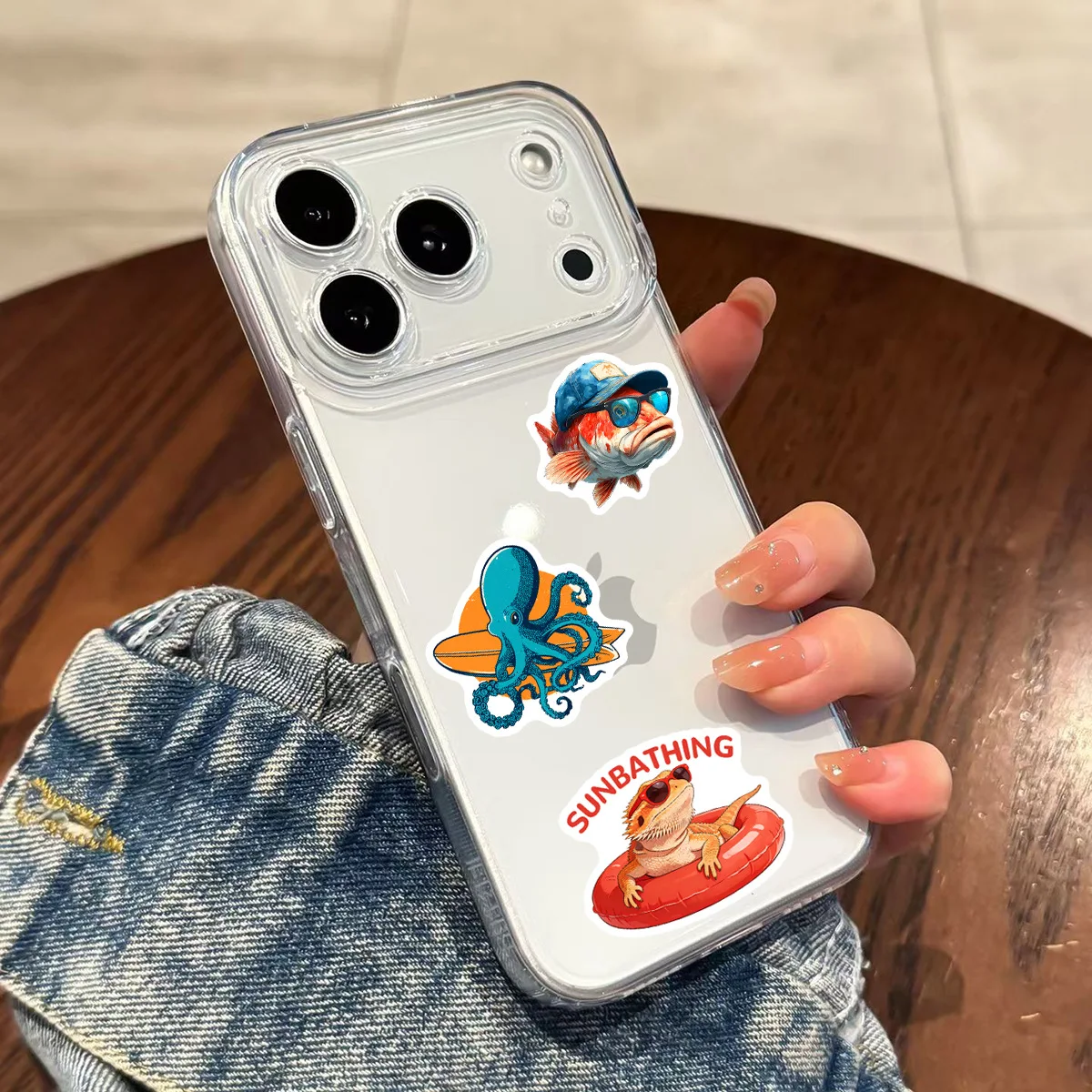 10/50 SZTUK Kreskówkowe Naklejki Wędkarskie Kreatywne Graffiti DIY Dekoracja Etui na Telefon Komórkowy Notatnik Kubek na Wodę Zabawka Prezent Naklejki