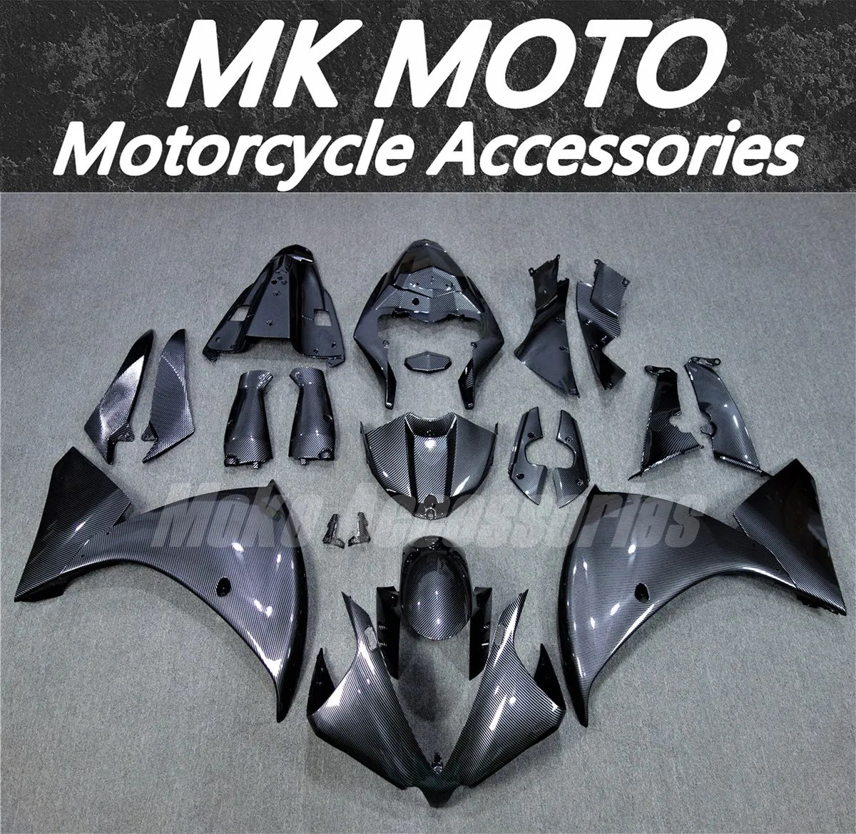 Motorcycle Fairings Kit Fit For Yzf R1 2012 2013 2014 Bodywork Set High Quality ABS Injection New Carbon fiber pattern Red