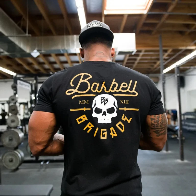 GYM Shirt Sport T Shirt Männer Rashgard Fit Lauf T-Shirt Männer Fitness T-shirt Elastische Marke Sportswear Basketball T-shirt Tops