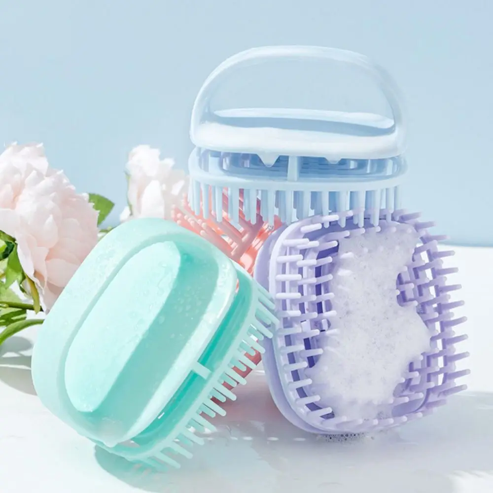 Durable TPE Shampoo Massager Brush 7 Colors Care Tool Scalp Massage Brush Multifunctional Shampoo Comb Universal