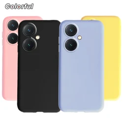 Pure Color Silicon Case For Vivo Y27 4G 2023 Matte TPU Back Cover For VivoY27 Y 27 V2249 Fundas