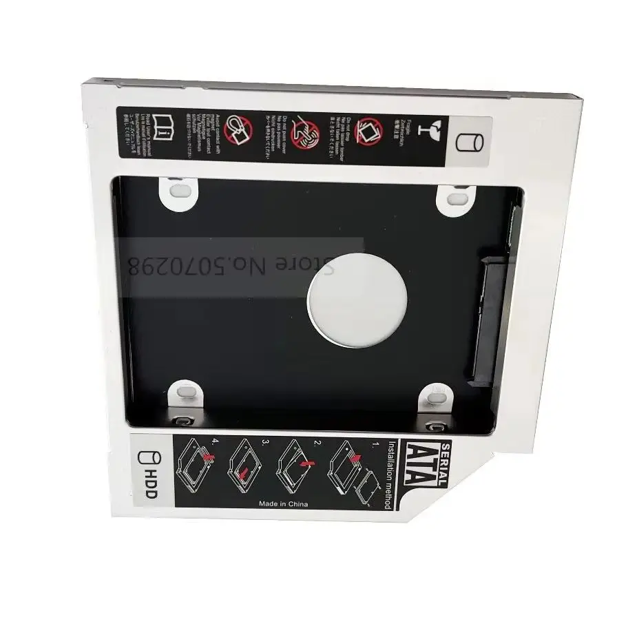 12.7mm 2.5 SATA HDD Hard Drive Optical bay Caddy Frame Bracket for Dell Latitude 1570 Optiplex 390 790 3010 3020 + MSI 0nd-033us