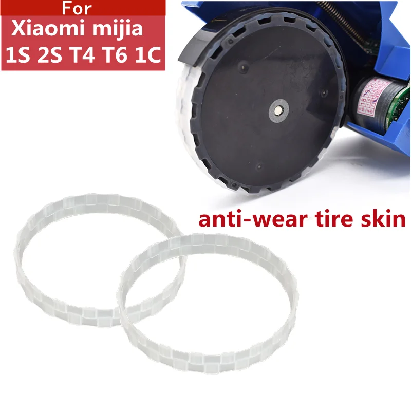 Robot vacuum cleaner anti-wear tire skin accessories kit for iRobot and Xiaomi mijia 1S 2S T4 T6 1C roborock s50 s55 s6 s5max