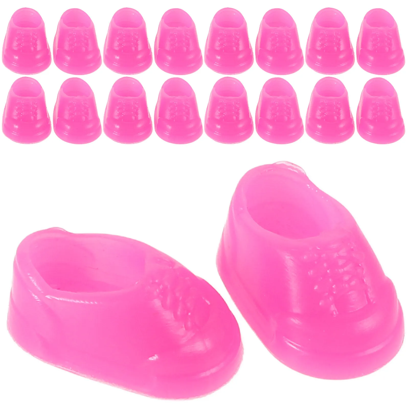 50Pairs Adorable Yellow Duck Mini Shoes Kids Dress Up Accessories Toddler House Slippers Pretend Play Creativity Booster