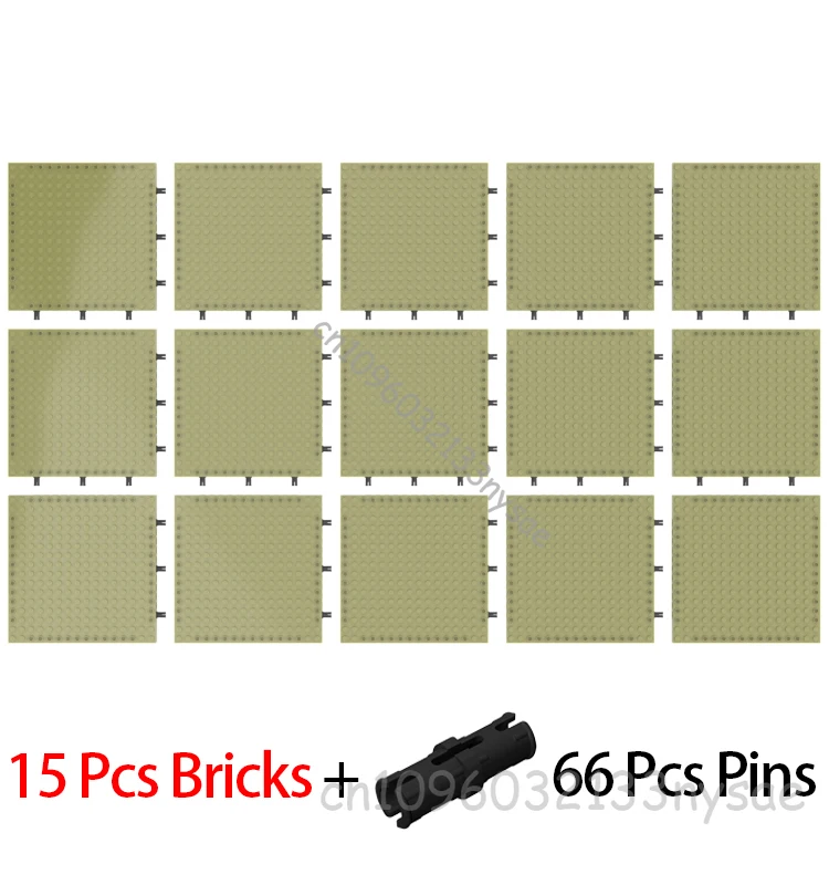 Groothandel 6-20 Stuks 16x16 Pixel Art Bouwsteen Grondplaat 65803 Compatibel met 98138 Kleine Deeltjes Bricks DIY Speelgoed Gratis Pins