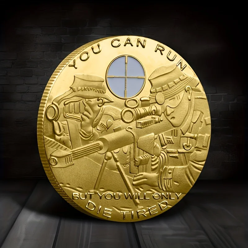 عملة التحدي العسكري المعاصر ، معدنية قابلة للتحصيل ، لوحة تذكارية مستديرة ، ميدالية تذكارية تكتيكية