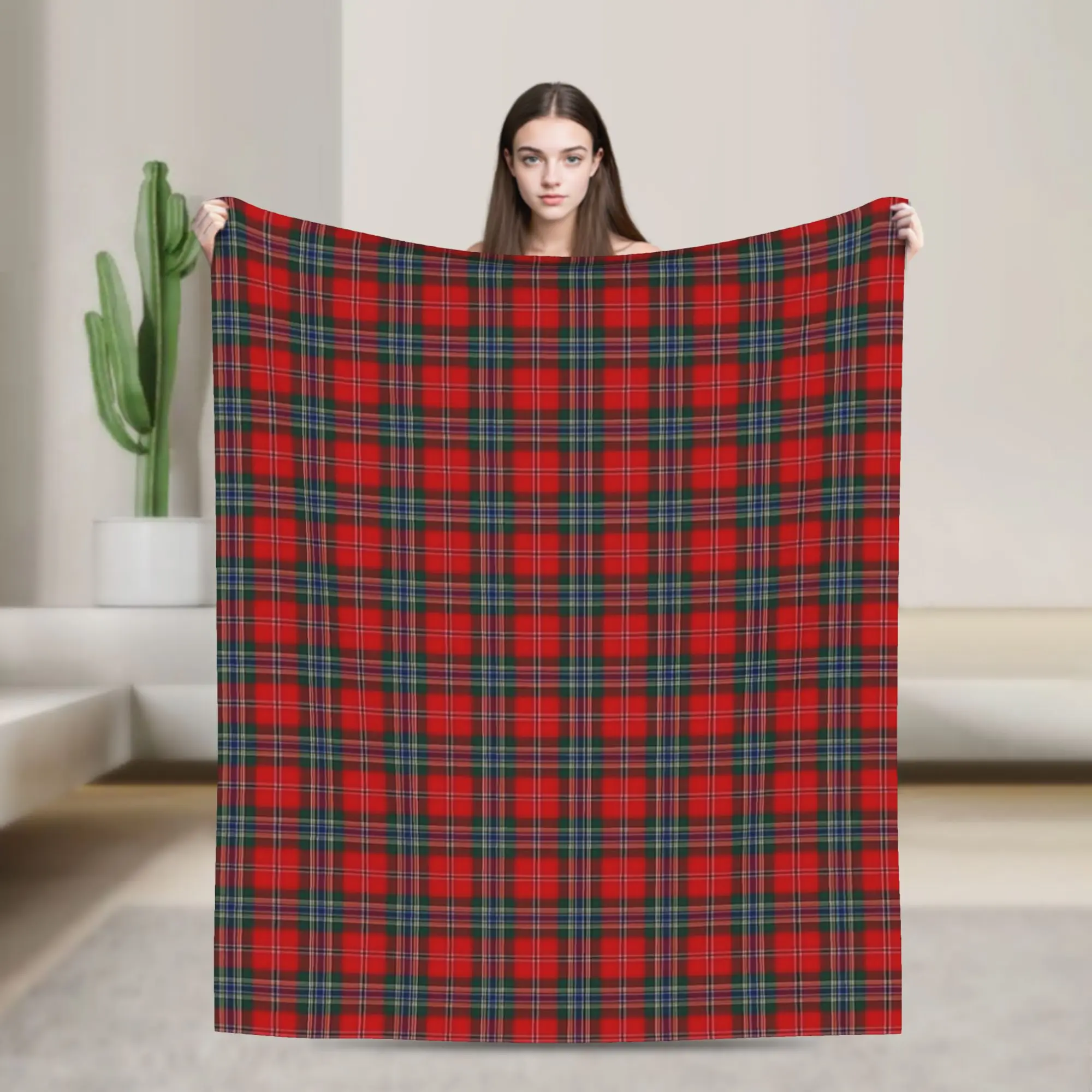 Clan MacLean Tartan Blanket  Flannel Funny Warm Throw Blanket for Home Textile Decor,