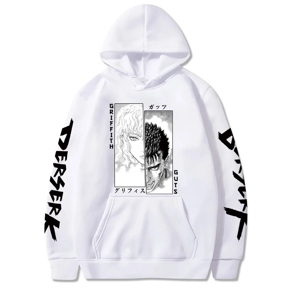 Berserk Anime Hoodie Mulheres Homens Camisola De Manga Longa Harajuku Moda Pullover Roupas 2024