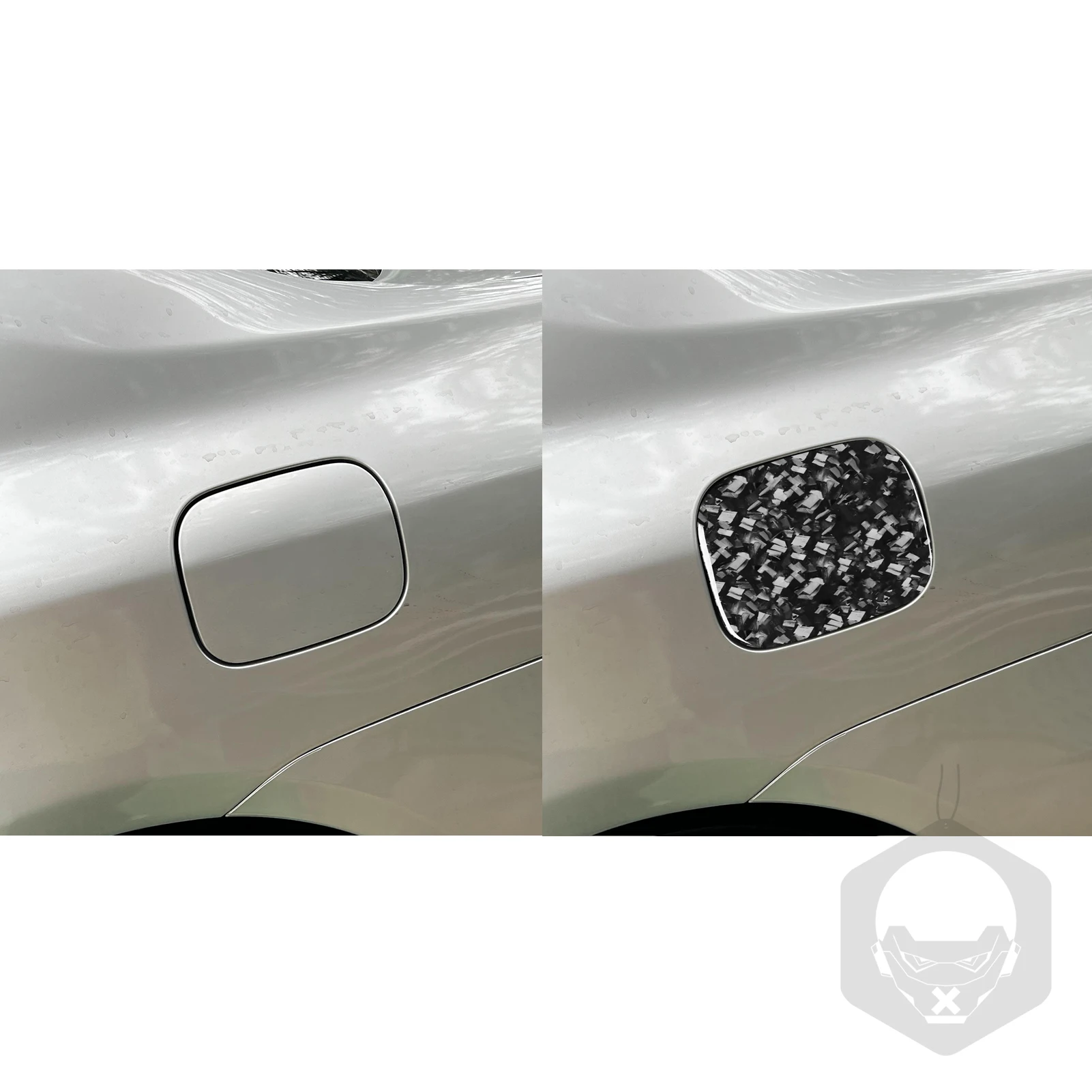 FOR Toyota Corolla 2009-2013 Forged Carbon Fiber Side Fuel Tank Cap Panel Cover Decorative Car Exterior Accessory Stickers