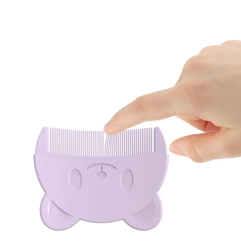 1Pc Baby Hair Comb Cute Baby Hair Brush With Soft Teeth Comb Babies Hair Comb for Baby and Child Baby Comb for Milk Scab