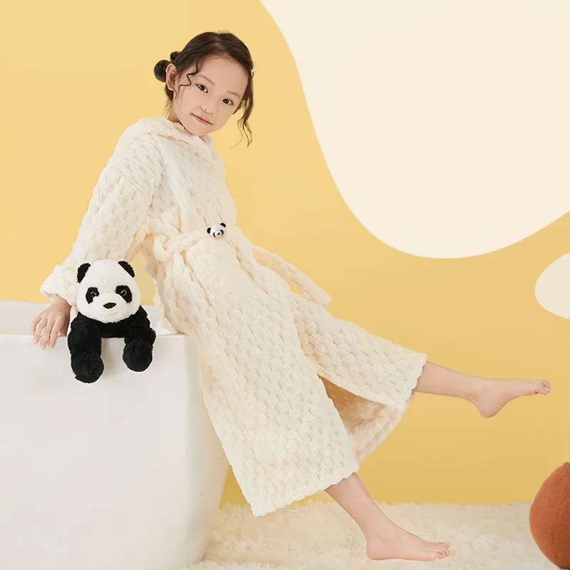 Peignoir à Capuche pour Enfants, Vêtement de Nuit pour la Maison, Nouvelle Collection