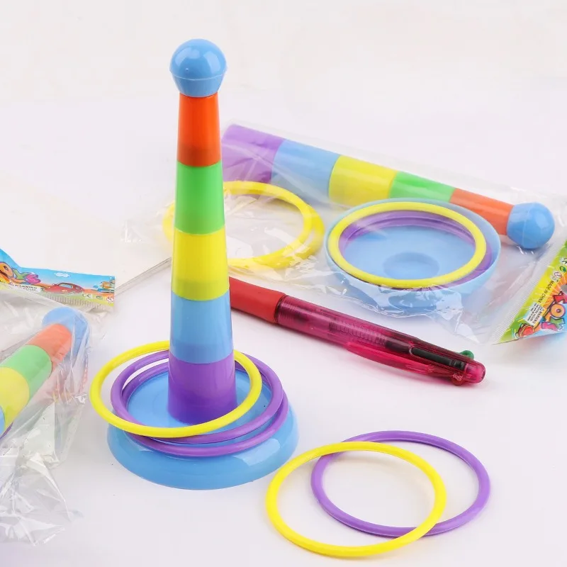 Mini Loop Toy Baby Children's Stacking Tower Family Outdoor Puzzle Game Throwing Loop Education Parent-child Interactive Toy