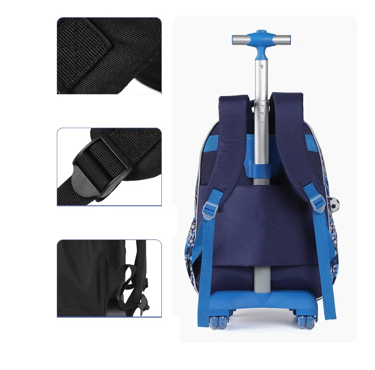Boys School Wheeled Backpack Bag School Rolling Backpack for Boys School Trolley Bag Elementary Middle School Wheeled Backpack
