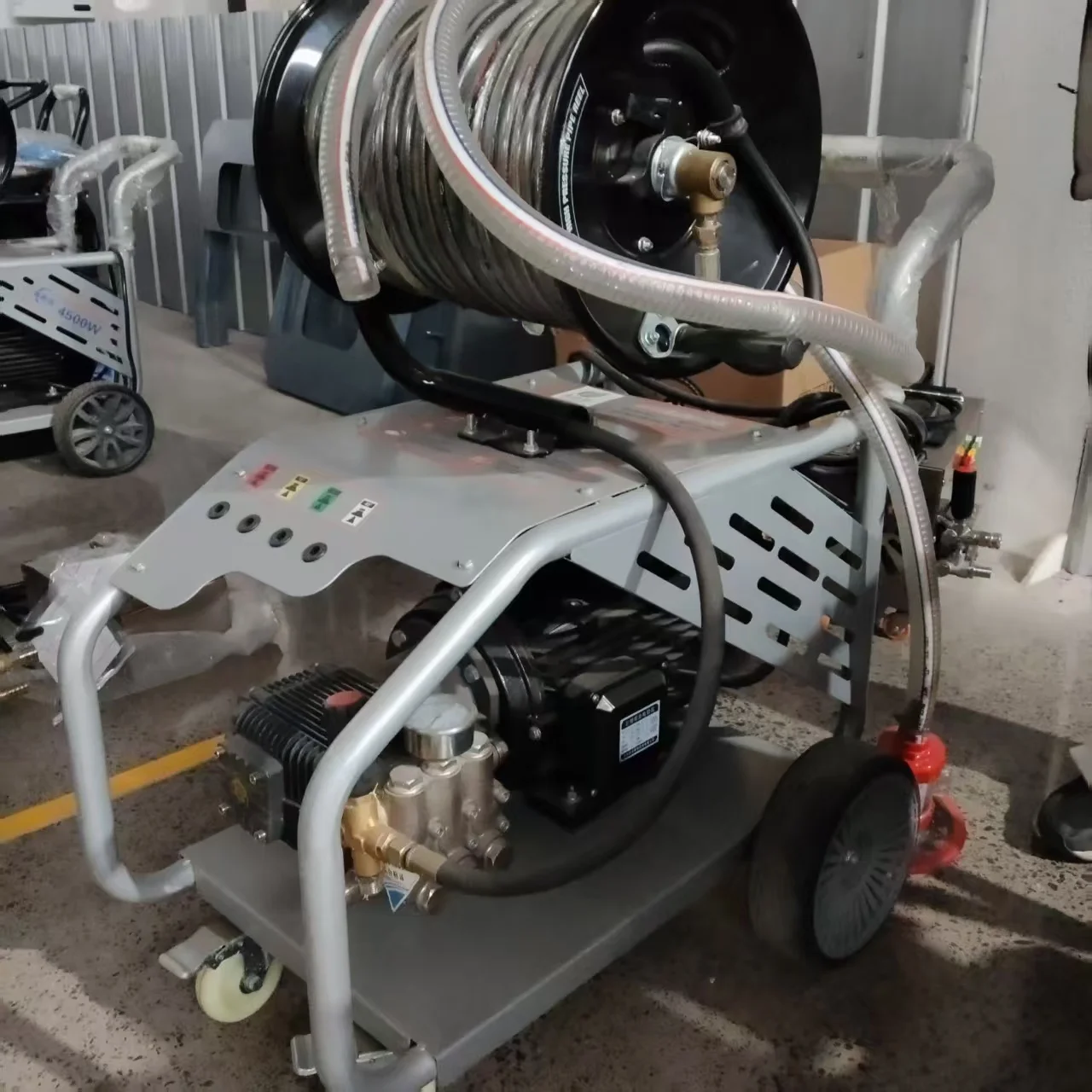 Commercial Professional 200 Bar Dredging Washer Water Washing High Pressure Electric Drain Cleaner Sewer Jetting Machines