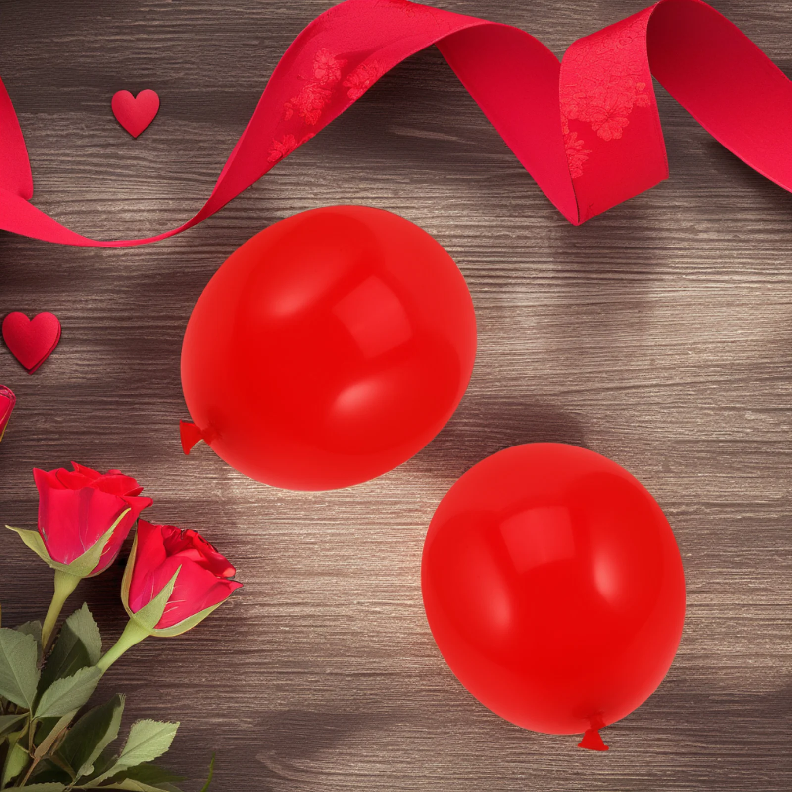 

100 Pcs Birthday Balloons 6 Inch Tail Safe Latex Classic Color Eye Catching Decor Valentines Day Wedding Kit Arch Decoration Red