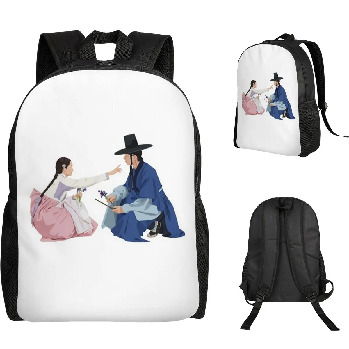 Hot TV Series Love Couple Bon Appetit Your Majesty Backpack Student Boys Girls BookBag School Bag Computer Shoulder Bags